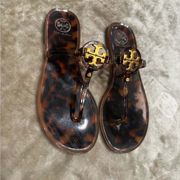 Tory Burch Tortoise Mini Miller Sandals - Picture 6 of 6